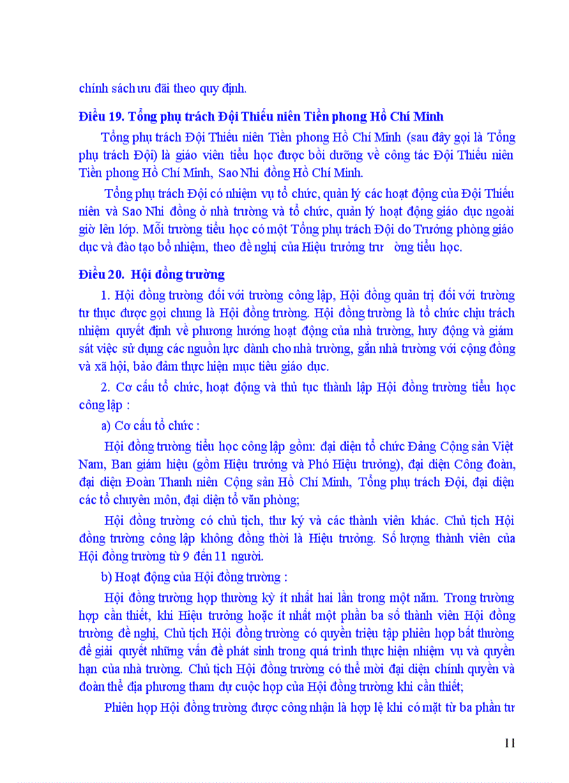 image for page Điều lệ trường tiểu học