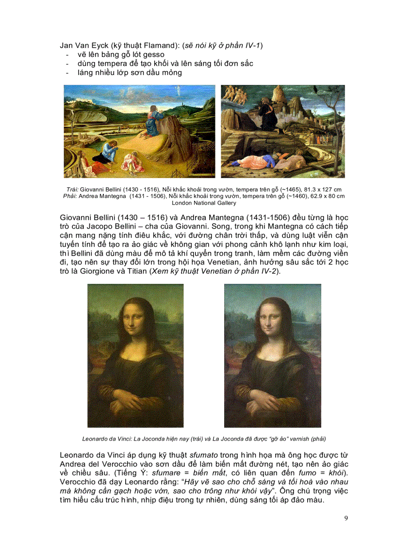 image for page Sơ lược về kỹ thuật vẽ sơn dầu