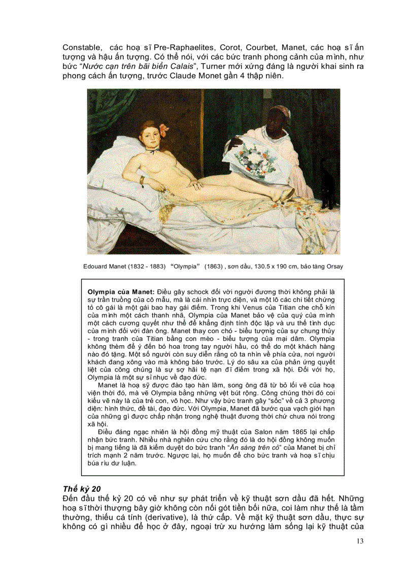 image for page Sơ lược về kỹ thuật vẽ sơn dầu