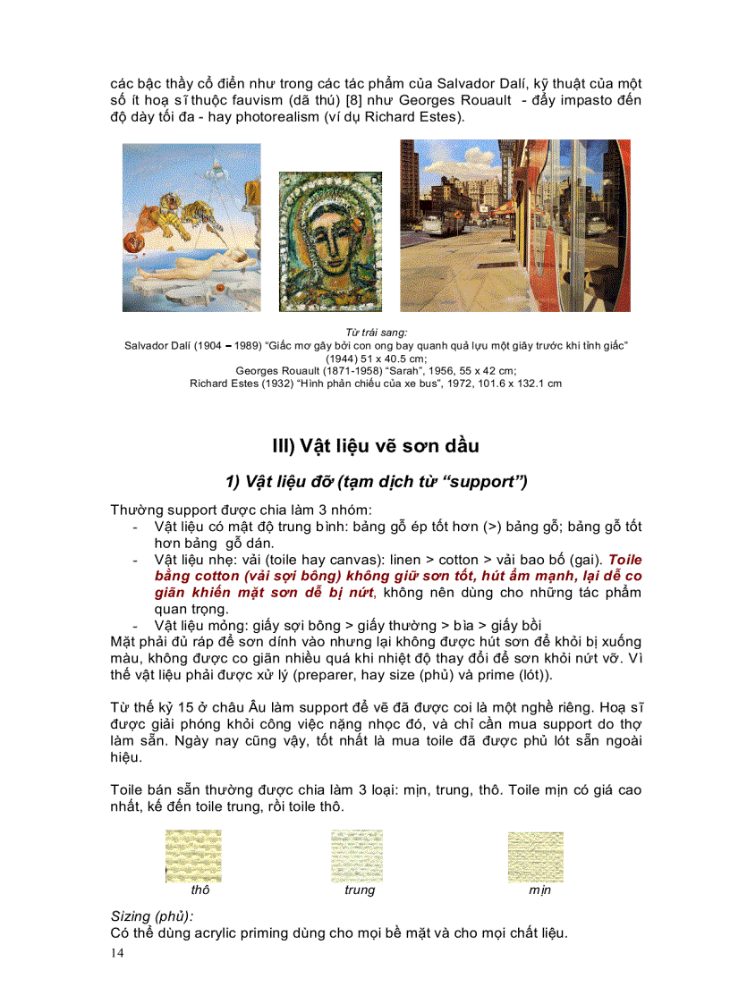 image for page Sơ lược về kỹ thuật vẽ sơn dầu