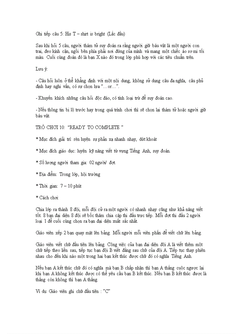 image for page 11 tro choi bo tro tieng anh