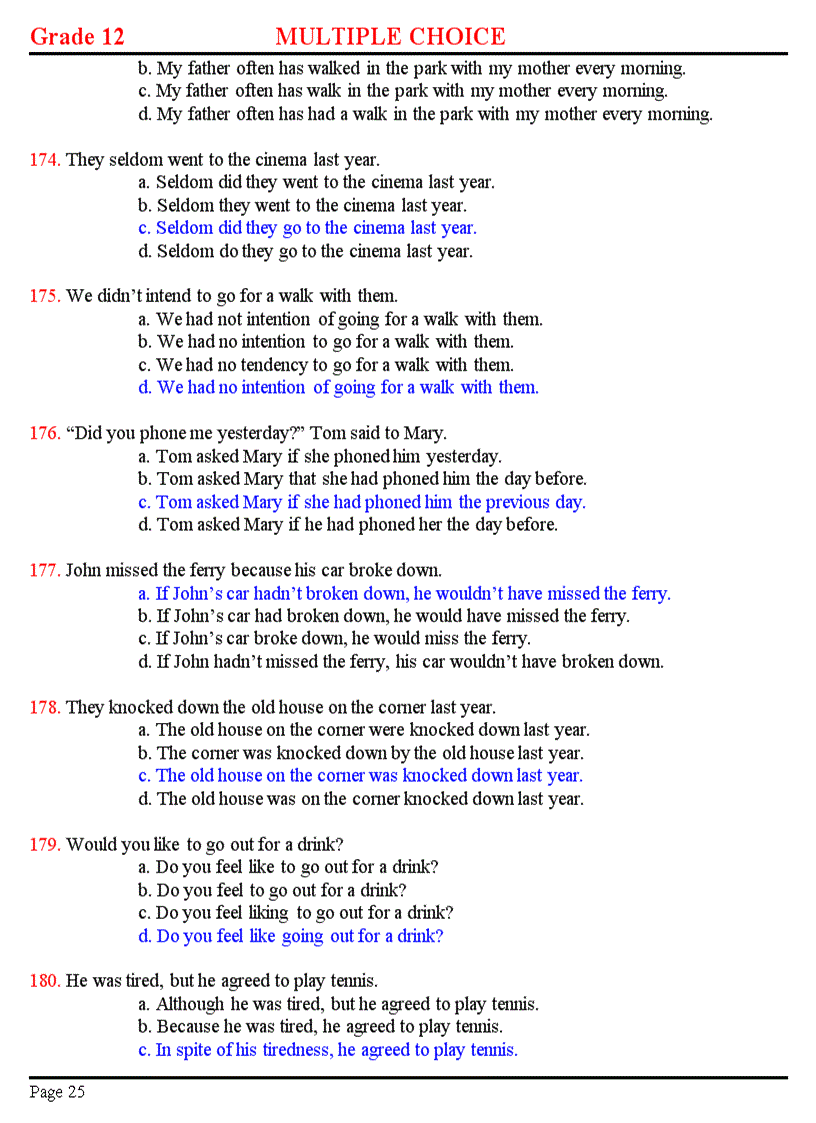 image for page 200 câu trắc nghiệm ôn thi đhcđ