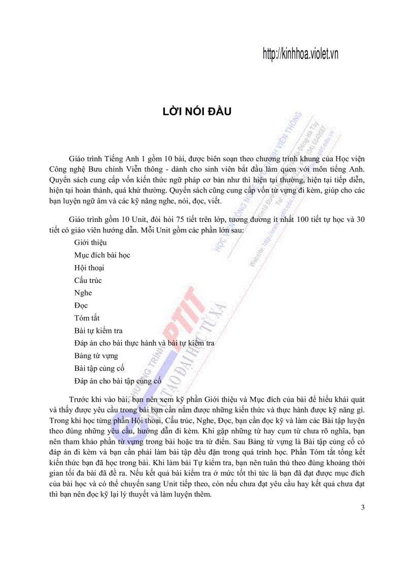 image for page Bài giảng tiếng Anh A 1