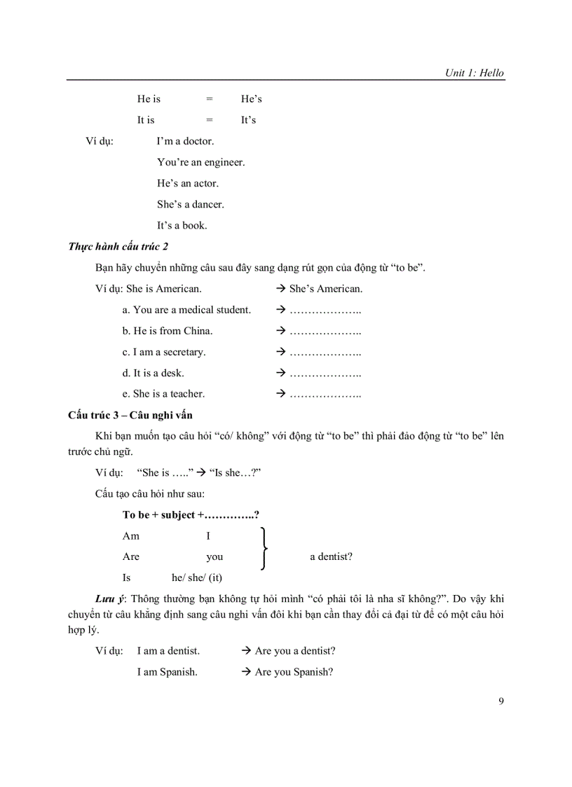 image for page Bài giảng tiếng Anh A 1