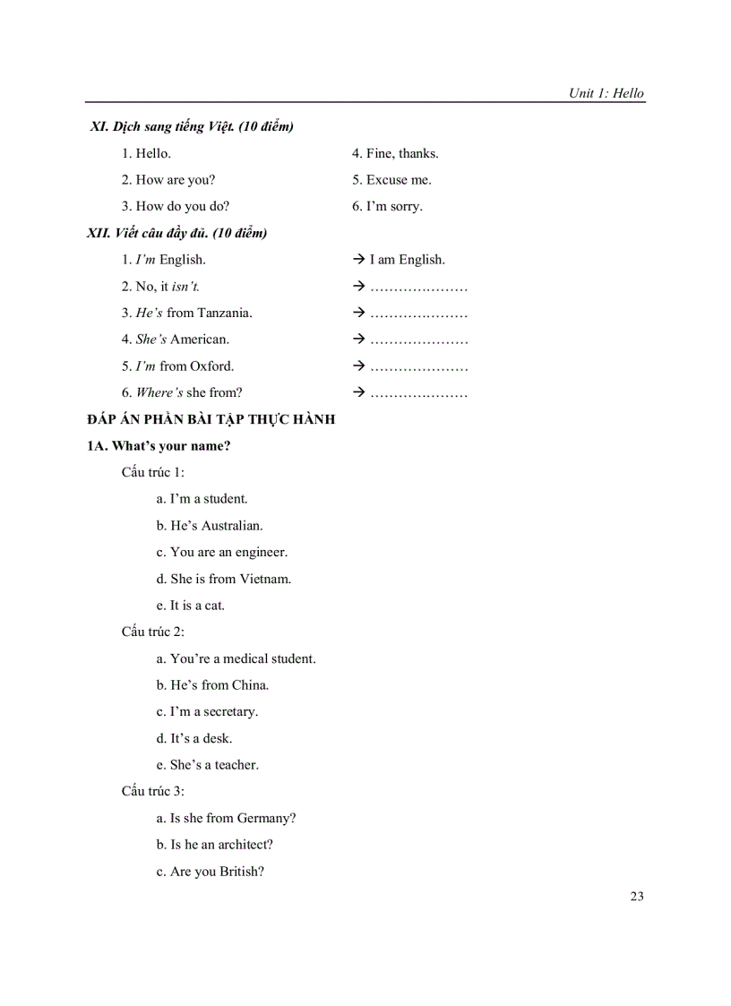 image for page Bài giảng tiếng Anh A 1