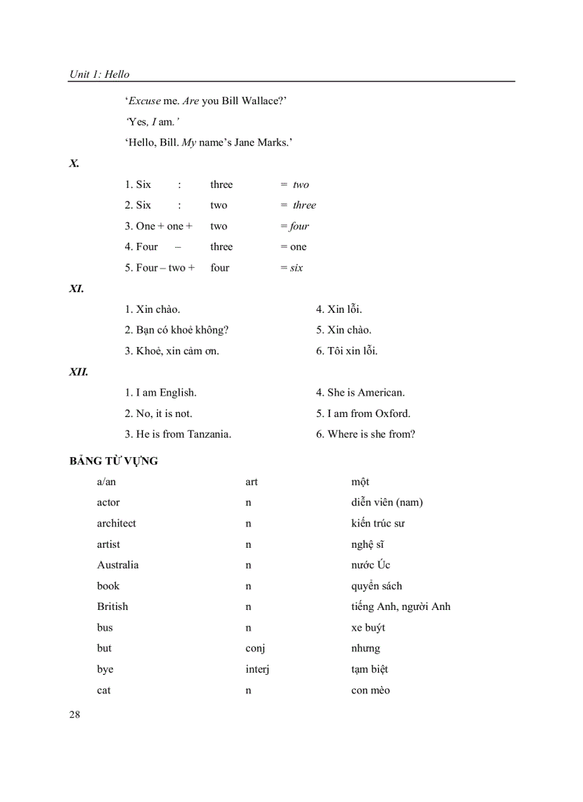 image for page Bài giảng tiếng Anh A 1