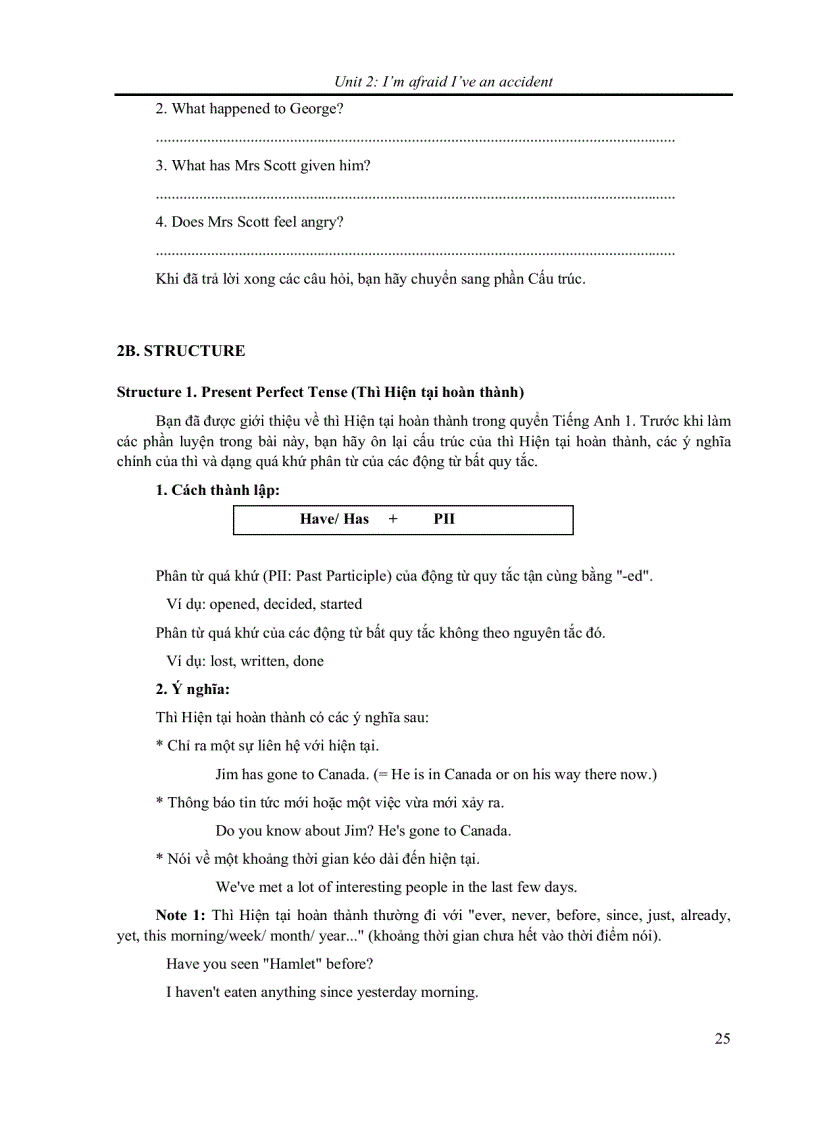 image for page Bài giảng tiếng Anh A 2