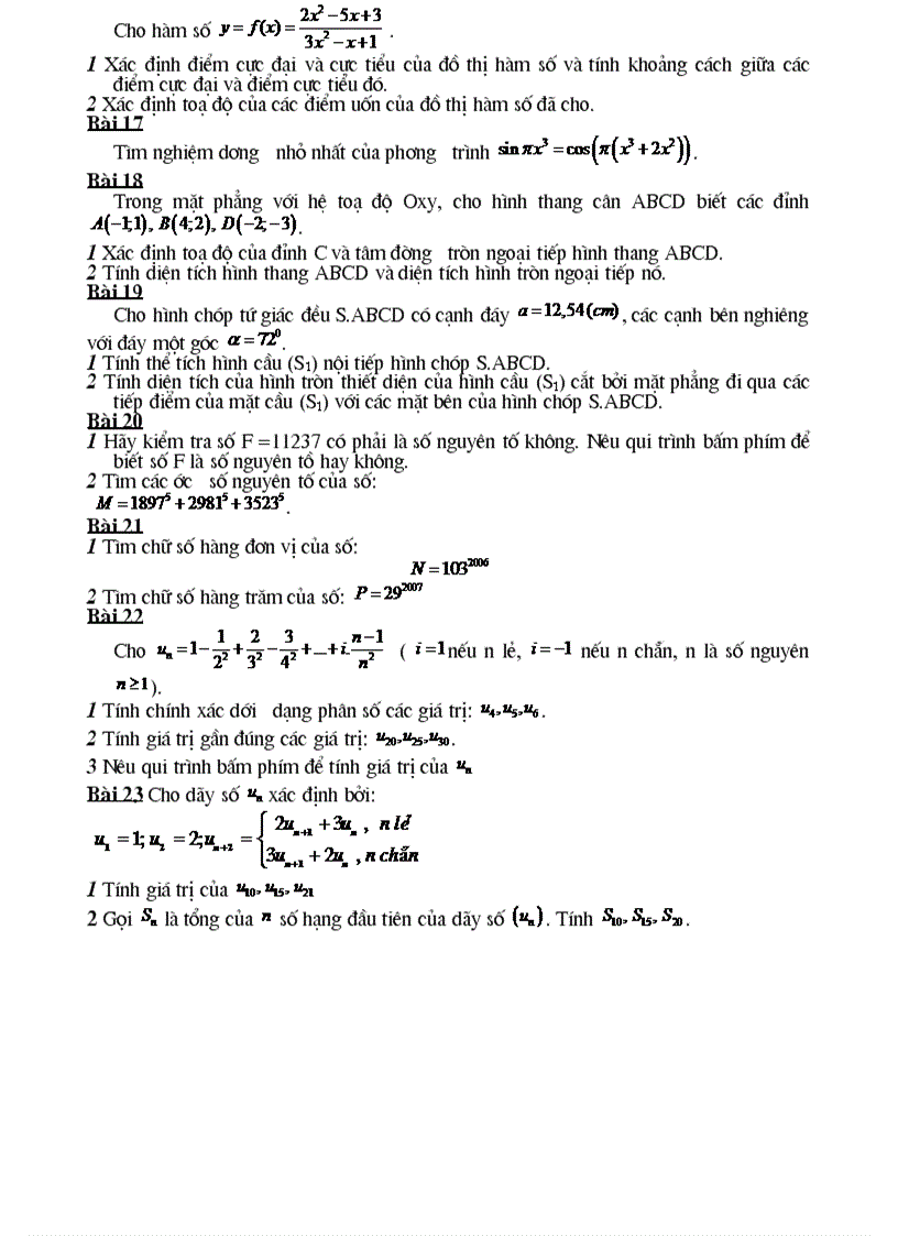 image for page Bài tập ôn tập Toán CASIO 2