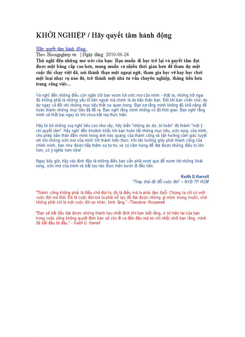 image for page Be determined to take actions