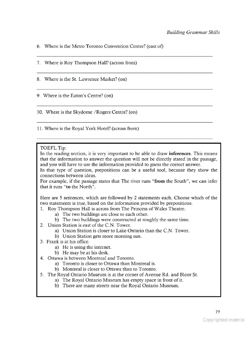image for page Buiding Grammar Skills for TOEFL IBT