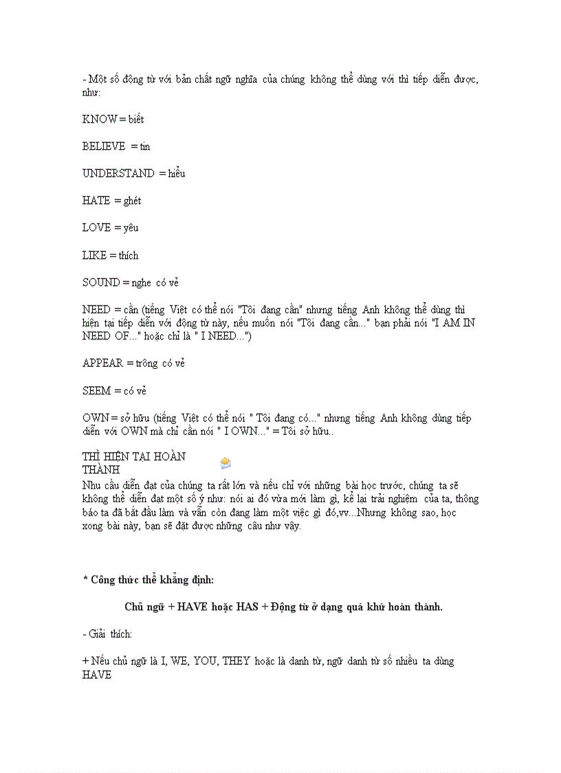 image for page Các thì trong tiếng anh