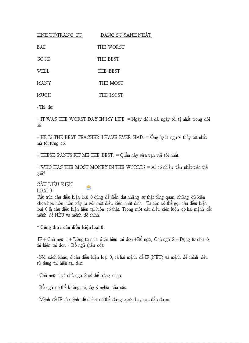 image for page Các thì trong tiếng anh