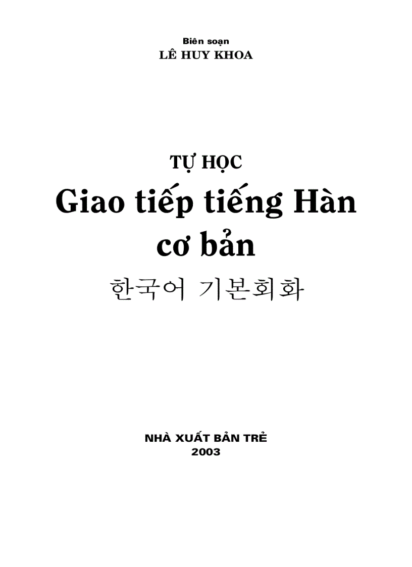 Câu và từ hội thoại tiếng Hàn