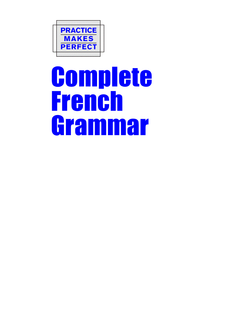 image for page Complete French Grammar in PDF