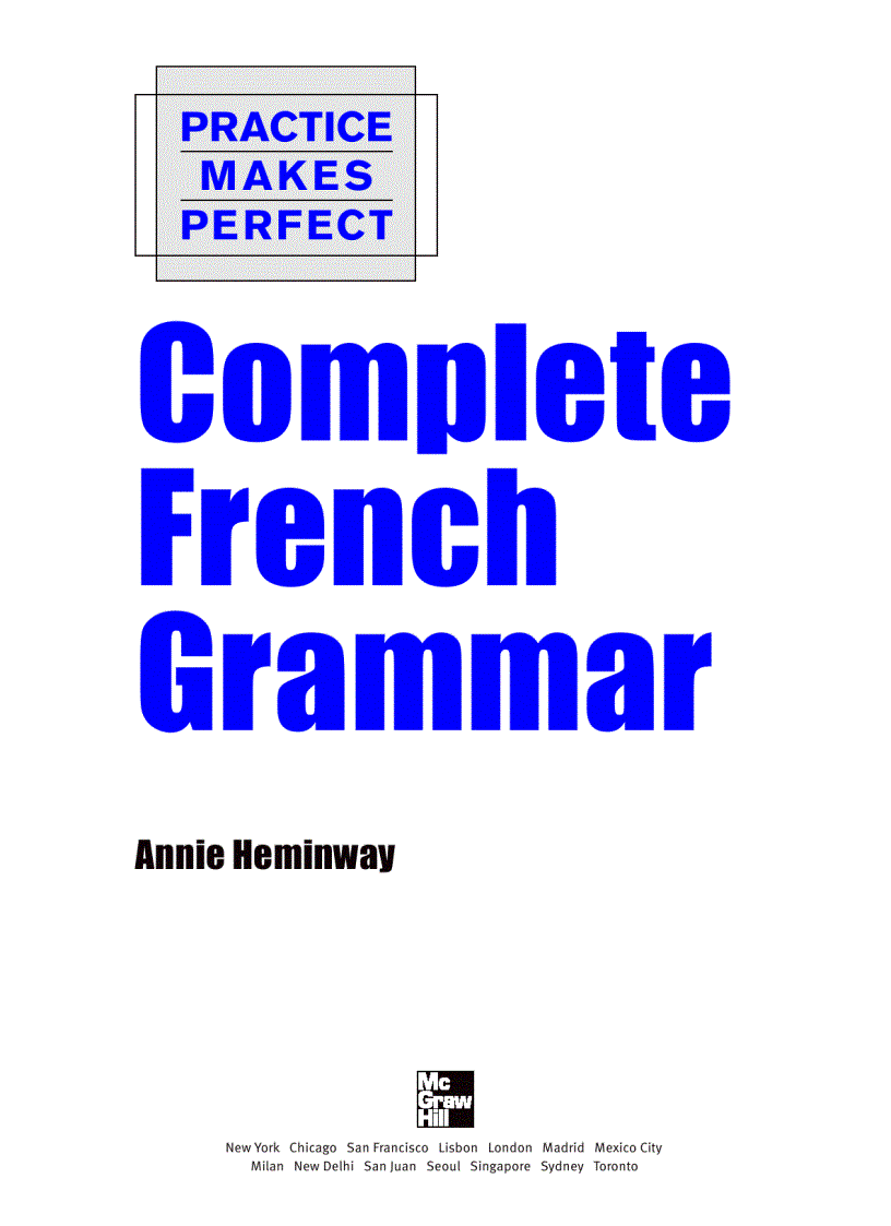 image for page Complete French Grammar in PDF
