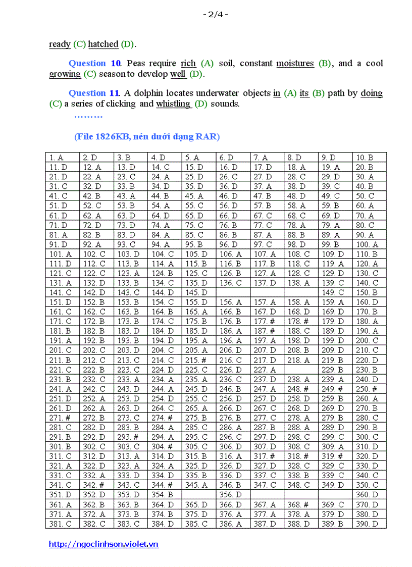 image for page E TOEIC 871 questions key