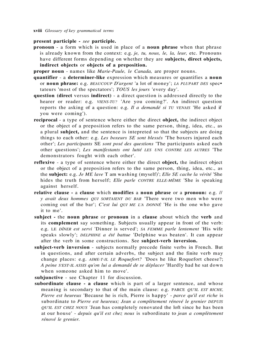 image for page French Grammar And Usage