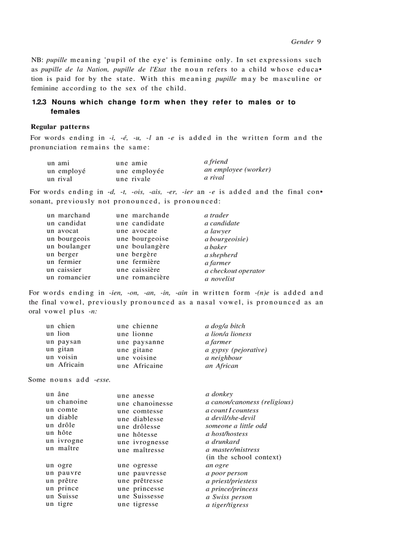 image for page French Grammar And Usage