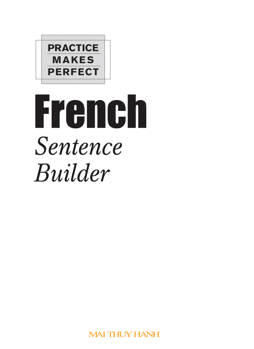 French Sentence Builder Luyện Viết Câu Pháp Văn