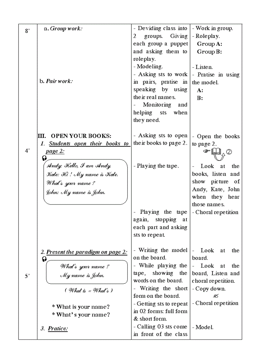 image for page Giáo án Tiếng Anh tiểu học