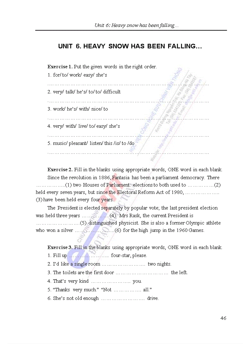 image for page Giáo trình Tiếng Anh Bài tập Quyển 2 dành cho SV năm I