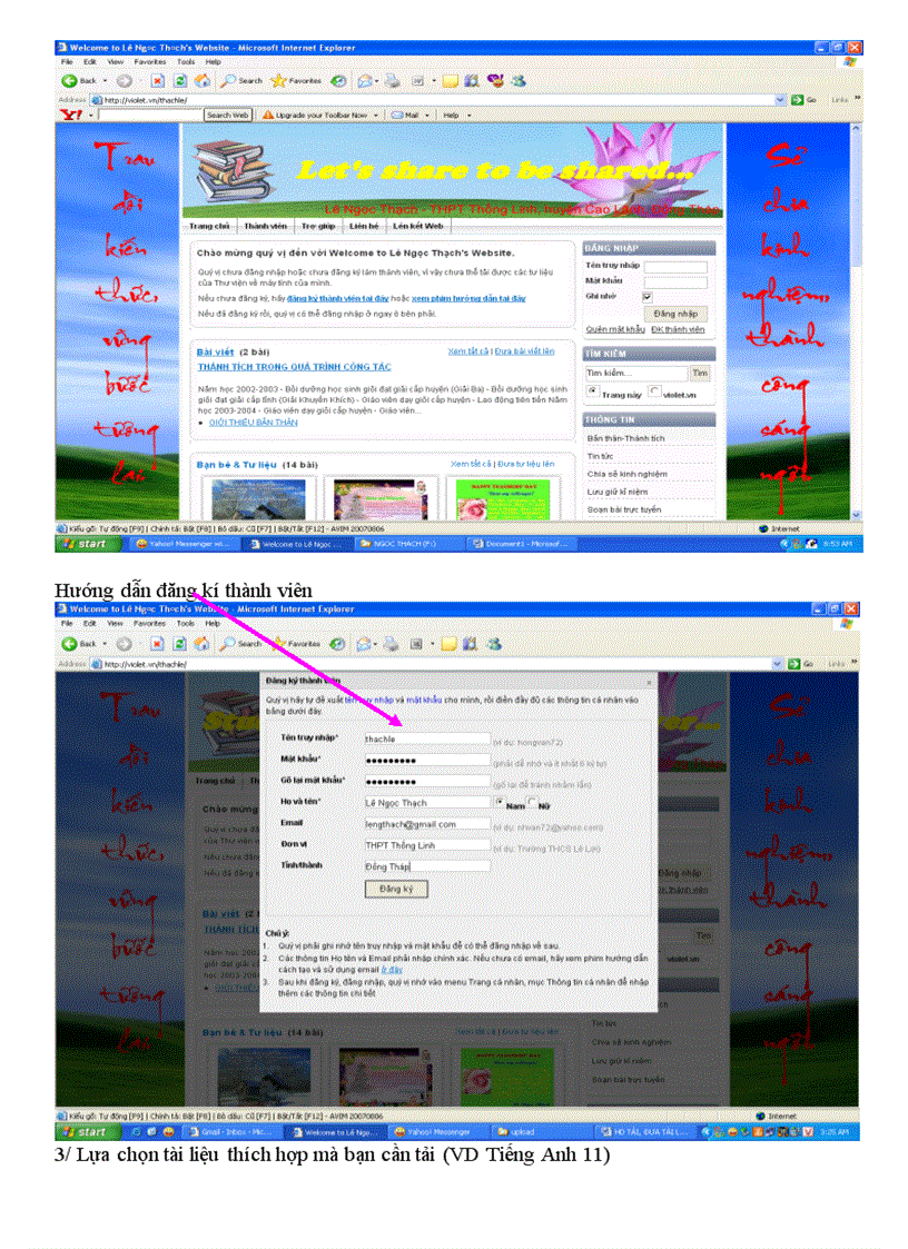 image for page Ha tải gửi tài liệu vào violet