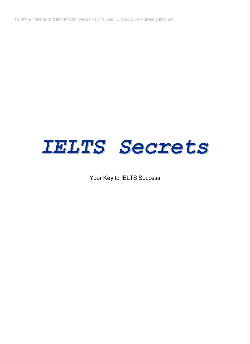 image for page Ielts secrets