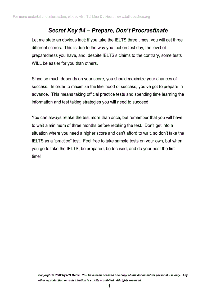 image for page Ielts secrets