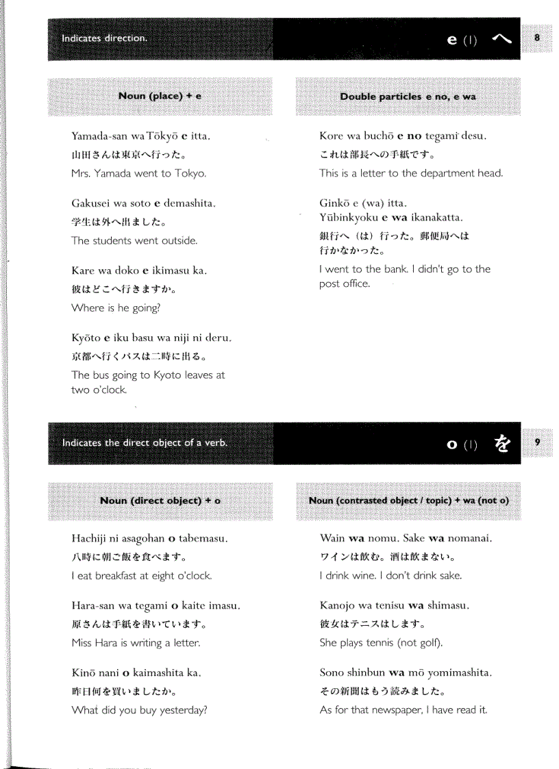 image for page Japanese Particle Workbook