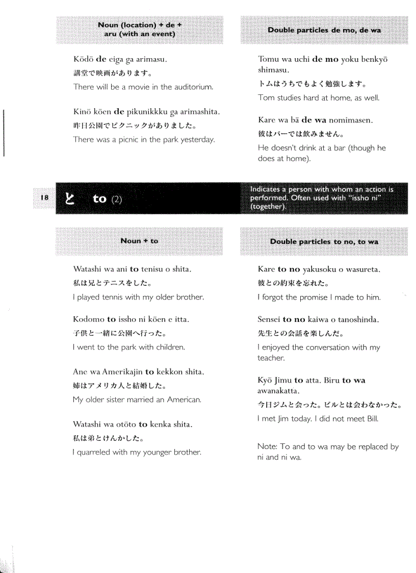 image for page Japanese Particle Workbook