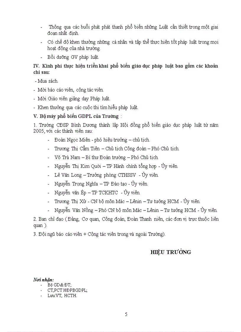 image for page Kế hoạch phổ biến GD pháp luật 2007 2010