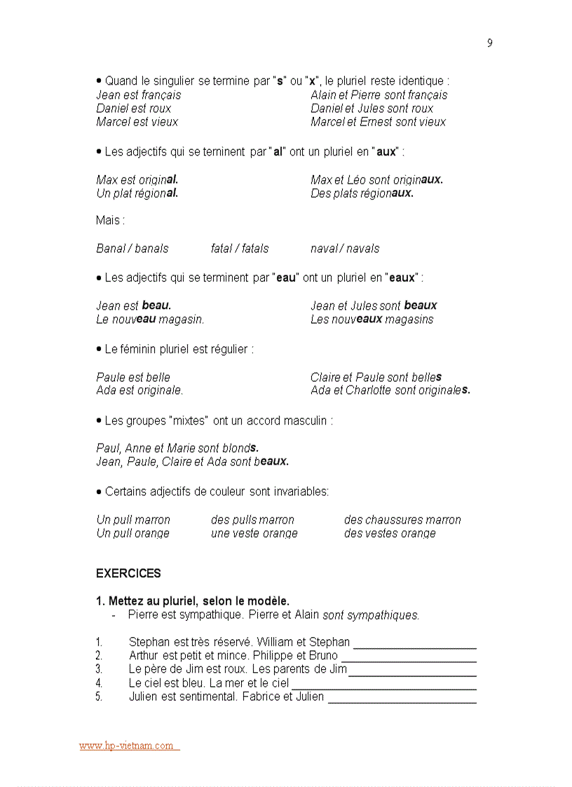 image for page Ngữ pháp Tiếng Pháp tổng hợp