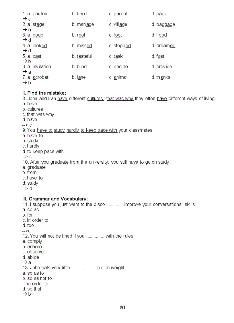 image for page Những bài tập trắc nghiệm cơ bản