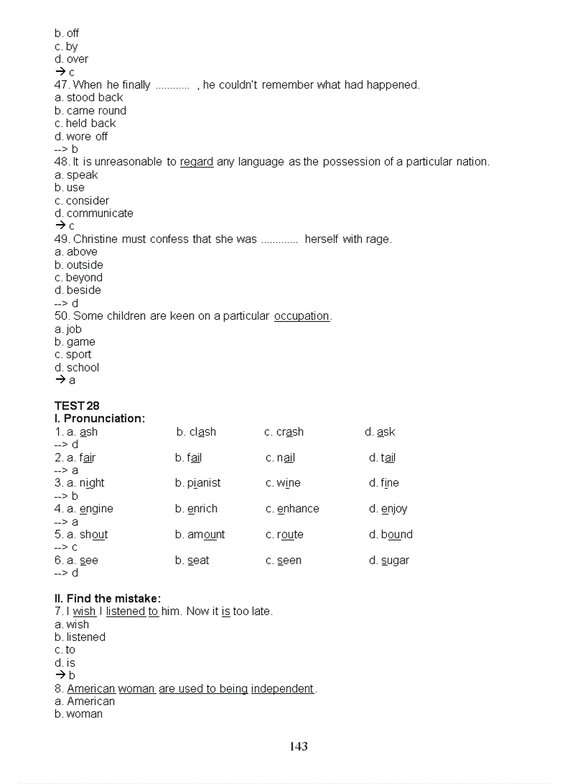 image for page Những bài tập trắc nghiệm cơ bản