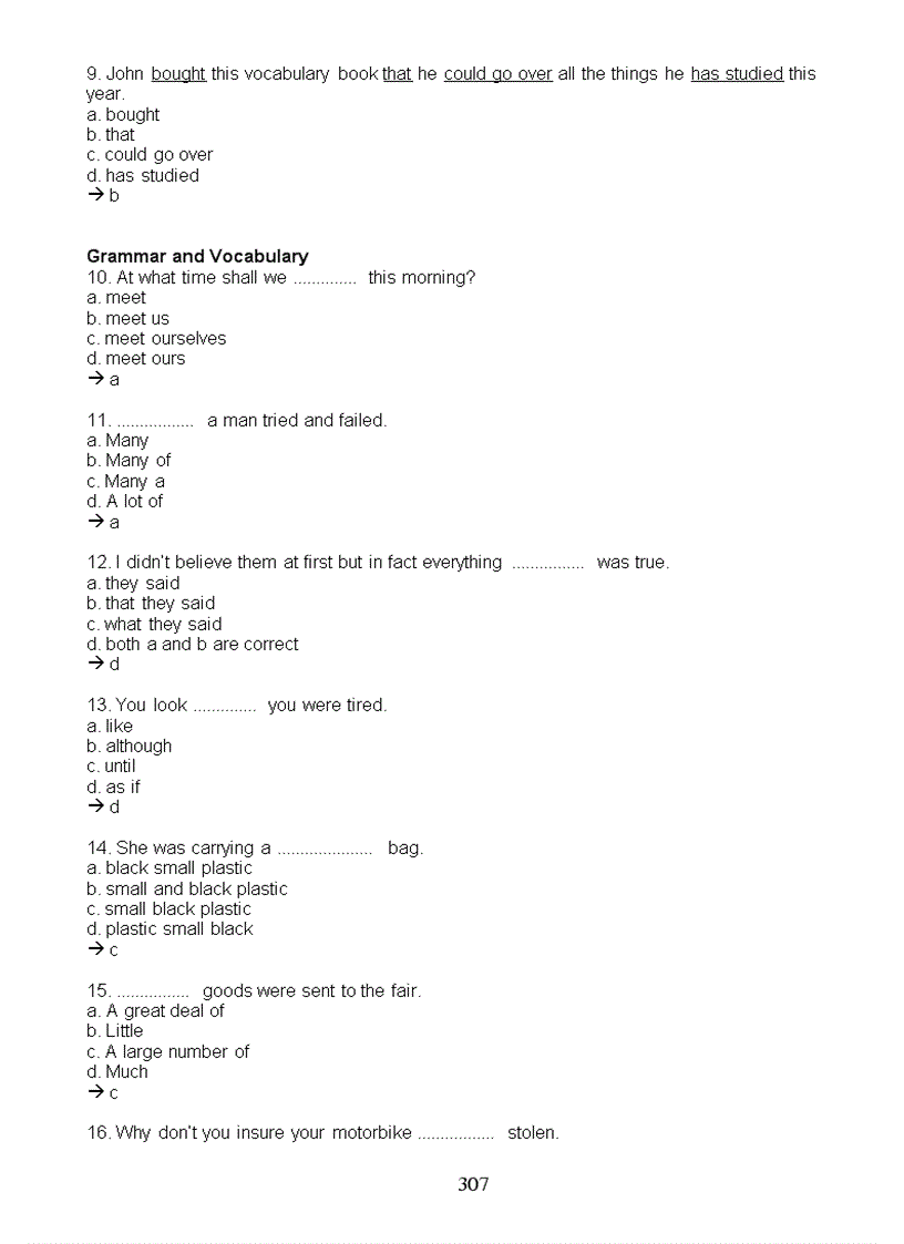 image for page Những bài tập trắc nghiệm cơ bản