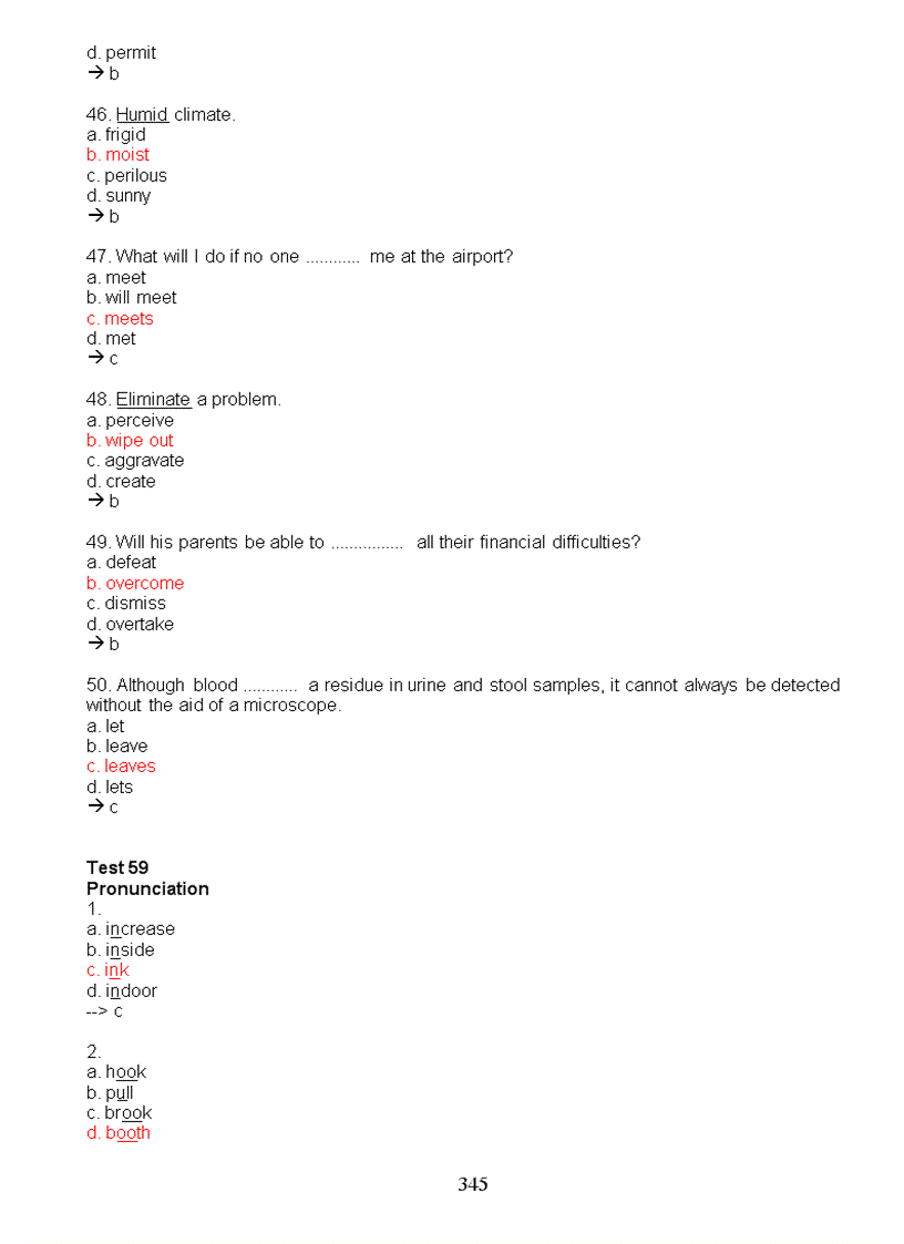 image for page Những bài tập trắc nghiệm cơ bản