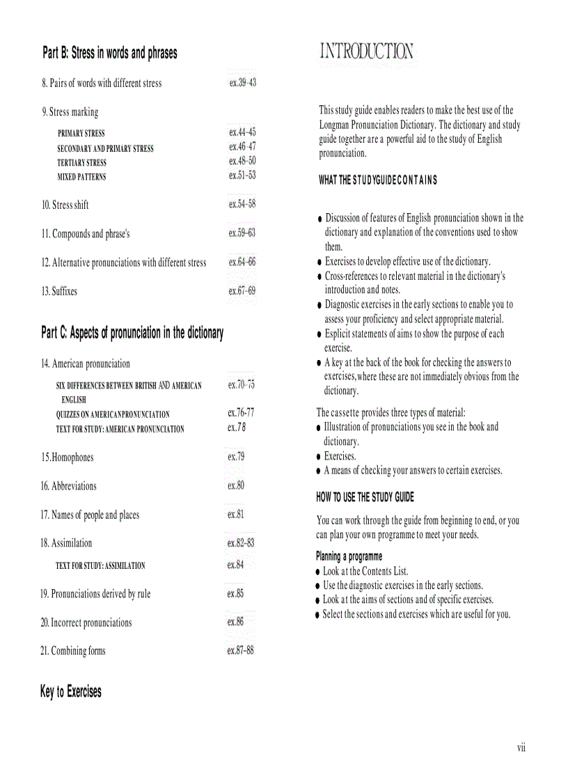 Pronunciation Dictionary Study Guide