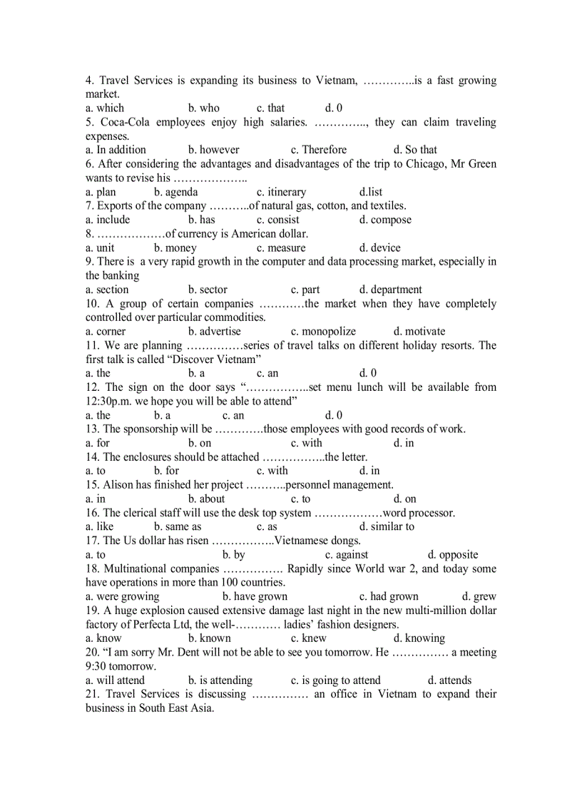 image for page Tài liệu ôn thi môn Anh văn