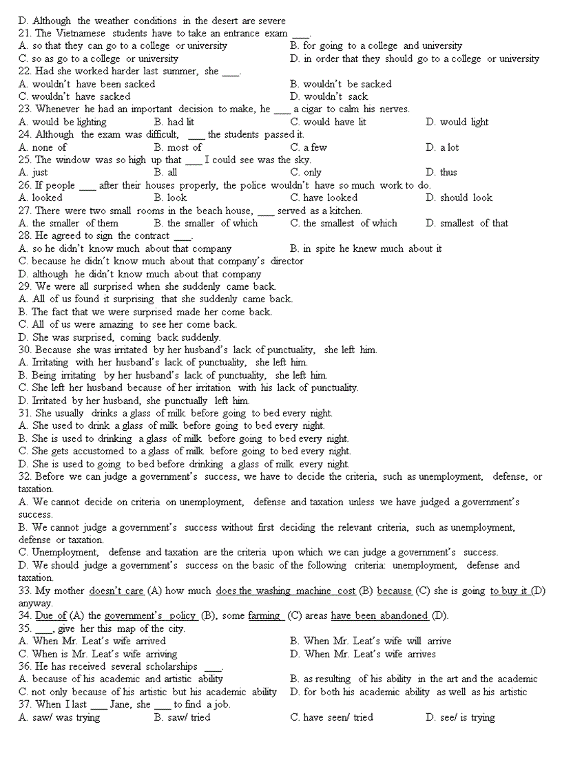 image for page Test on clauses