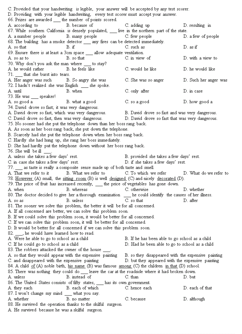 image for page Test on clauses