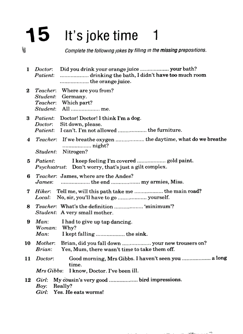 image for page Test Your Prepositions