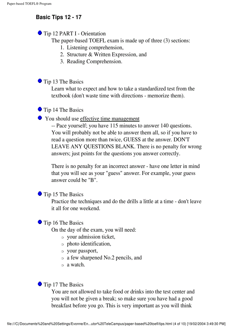 image for page Toefl paper based toefl pdf