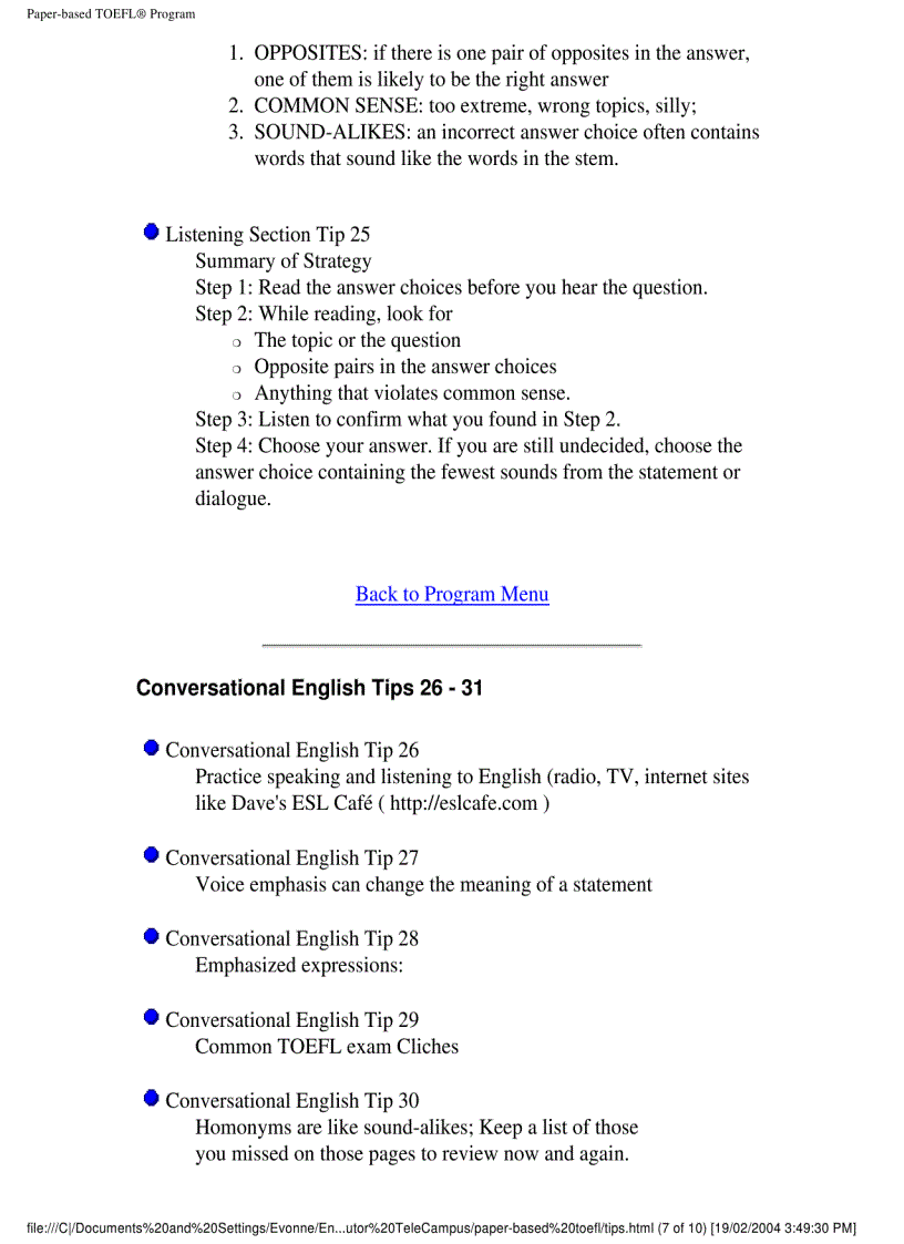 image for page Toefl paper based toefl pdf