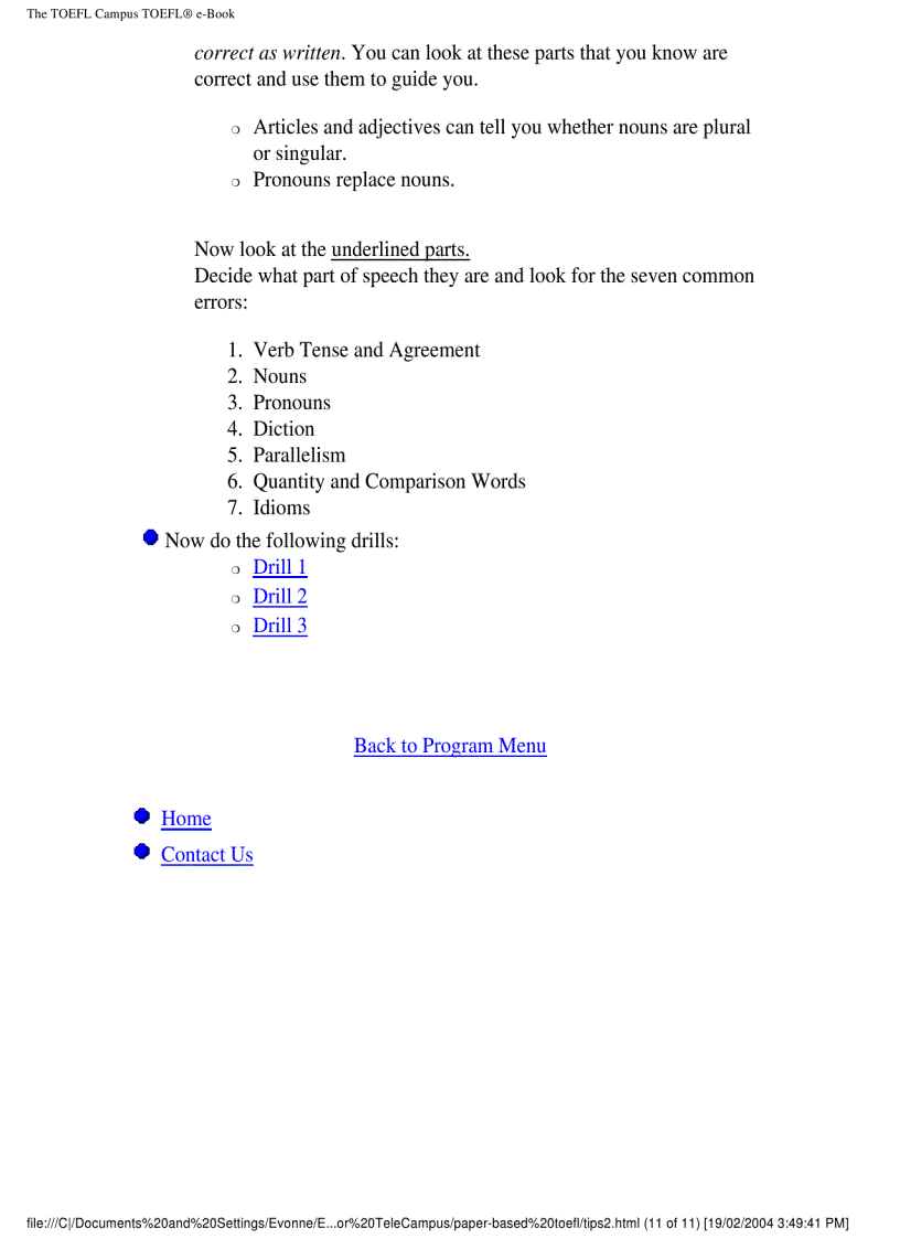 image for page Toefl paper based toefl pdf