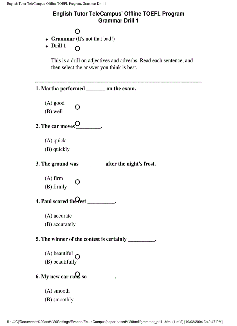 image for page Toefl paper based toefl pdf