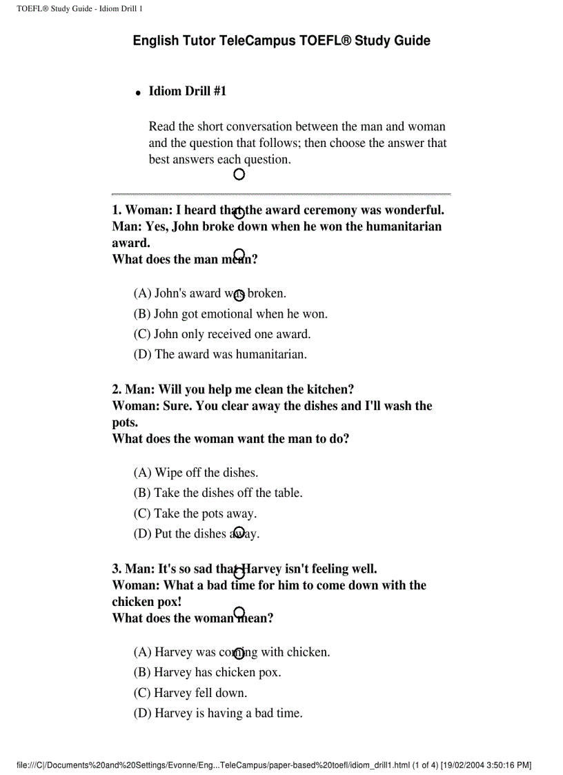 image for page Toefl paper based toefl pdf