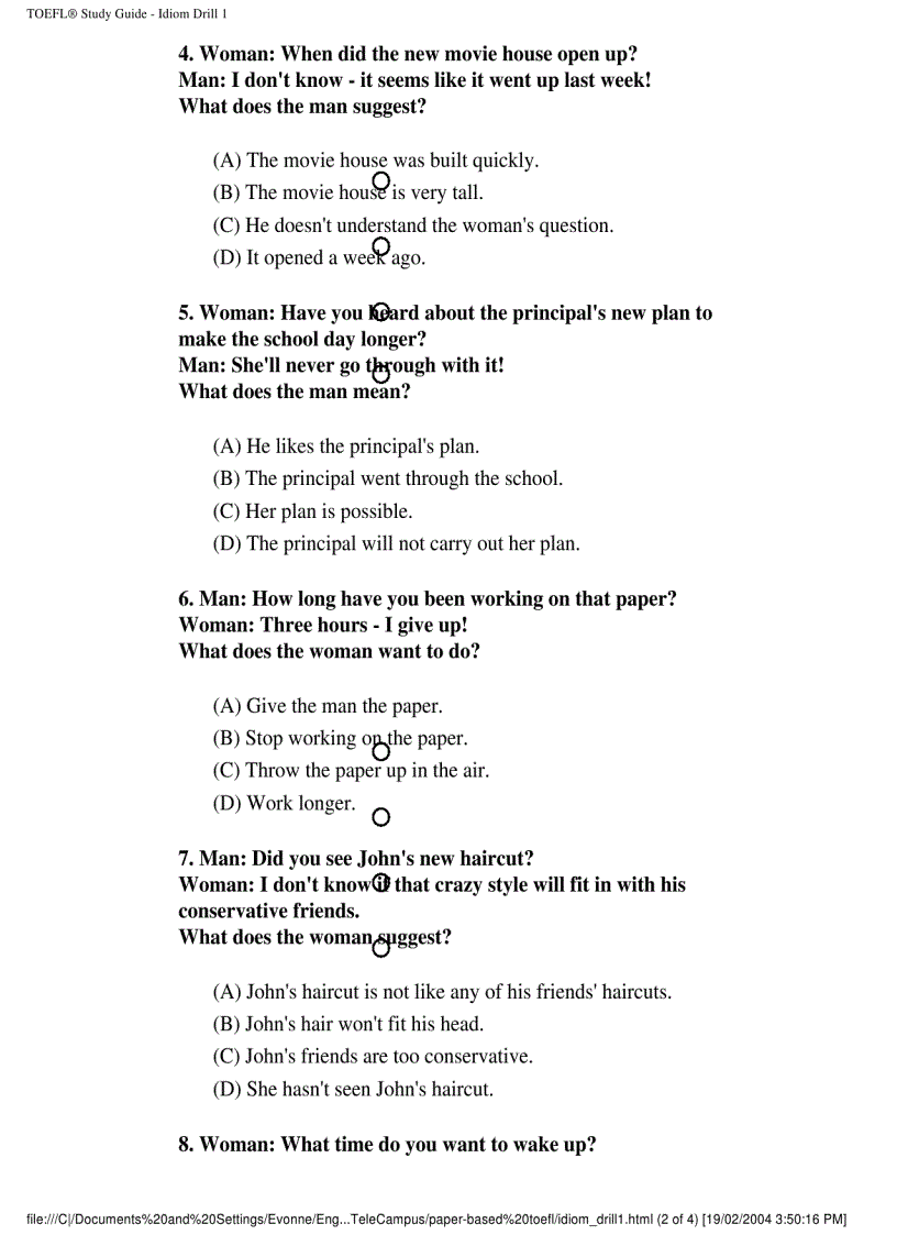 image for page Toefl paper based toefl pdf