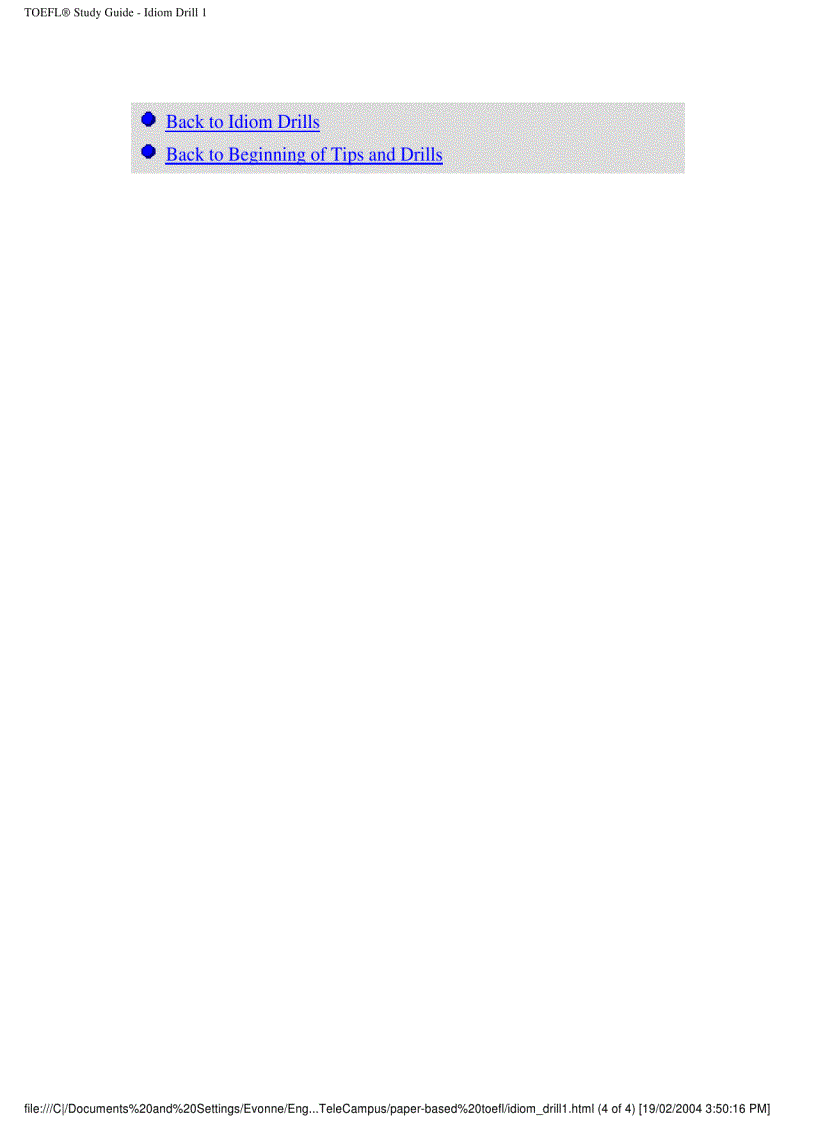 image for page Toefl paper based toefl pdf