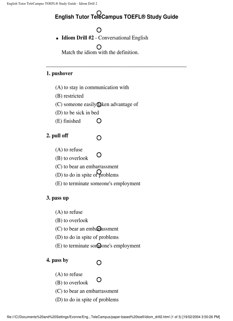image for page Toefl paper based toefl pdf