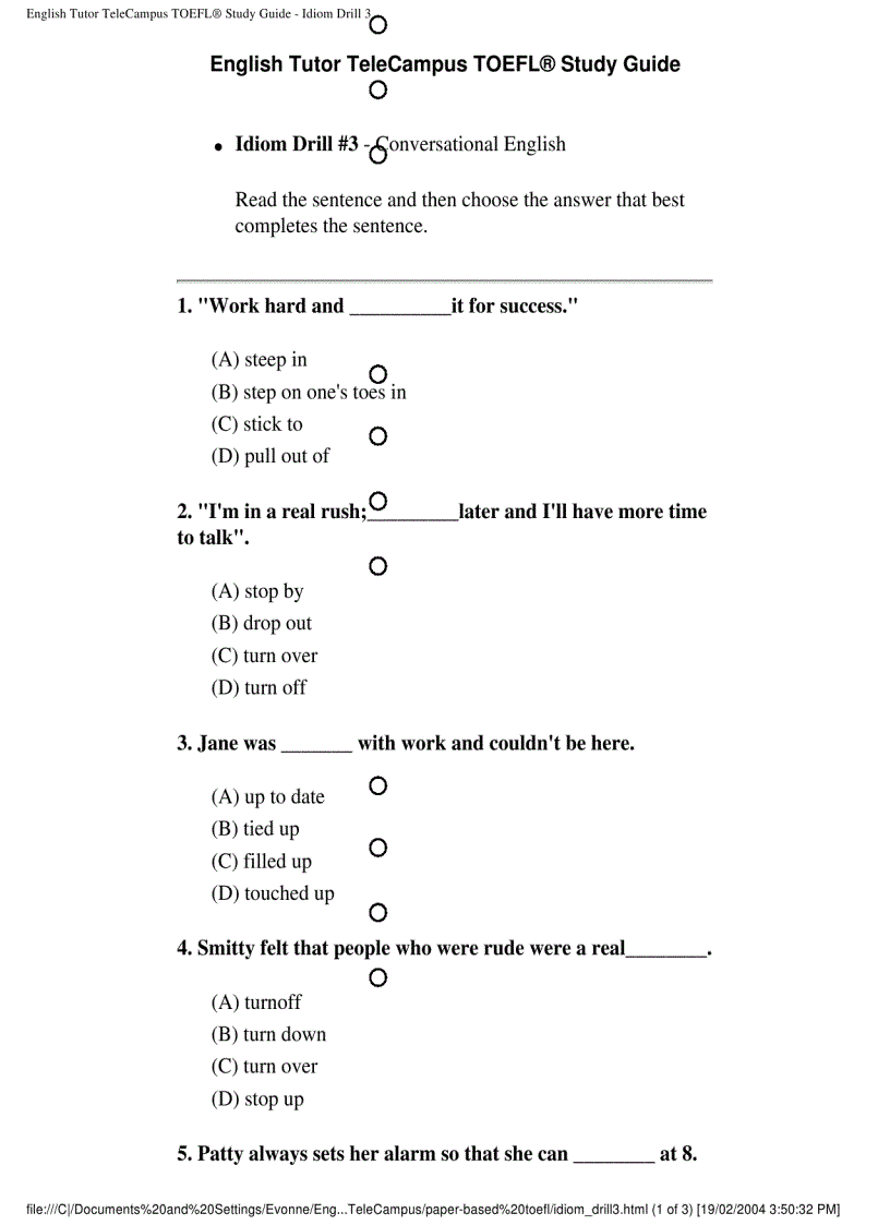 image for page Toefl paper based toefl pdf